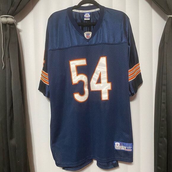 Chicago Bears #54 Brian Urlacher NFL Equipment Reebok Vintage Jersey - Picture 1 of 11